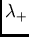 $\lambda_+$
