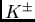 $K^{\pm}$